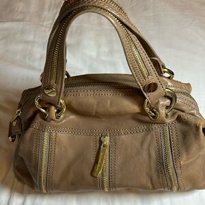 Michael Michael Kors Brown Leather Goldtone Hardware Hobo Bag